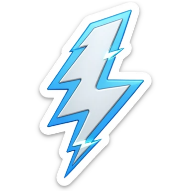 lightning bolt sticker
