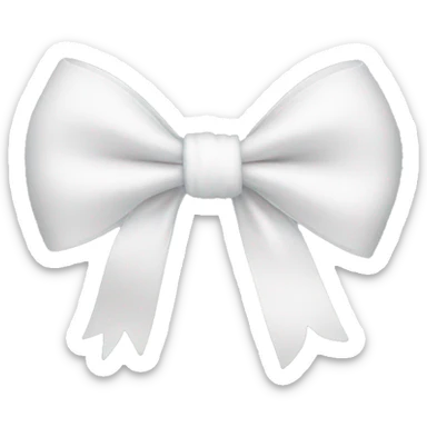 white bow sticker