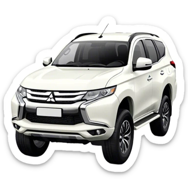 Mitsubishi Pajero sport - Mitsubishi (Model Year: 2021) (Iconic colour: White) sticker