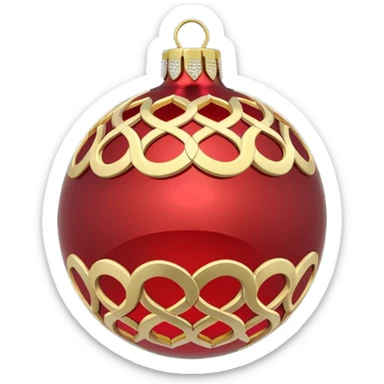 christmas ornament Oh Well  sticker