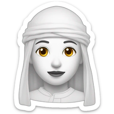 Moroccan-white sticker