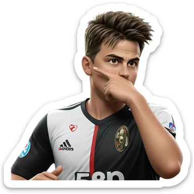 young athlete in soccer jersey sticker