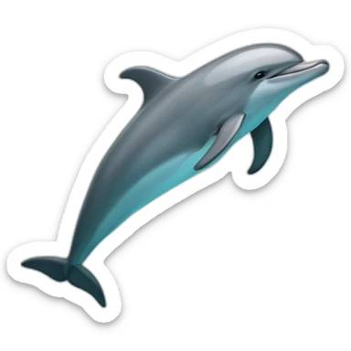 dolphin with a machete sticker