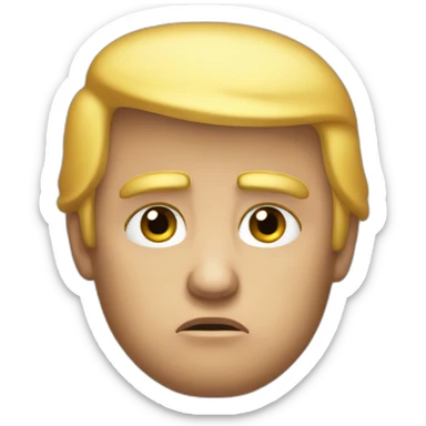 sad donald trump sticker