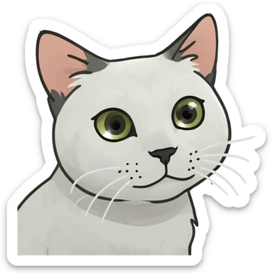 Cute cat sticker