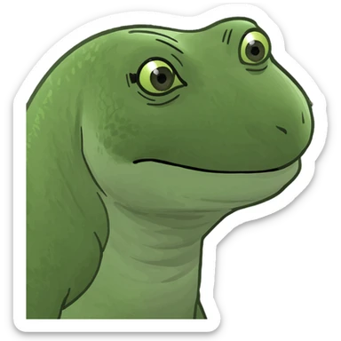 Lizard lady sticker