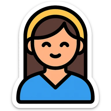 color outline icon of a mother sticker
