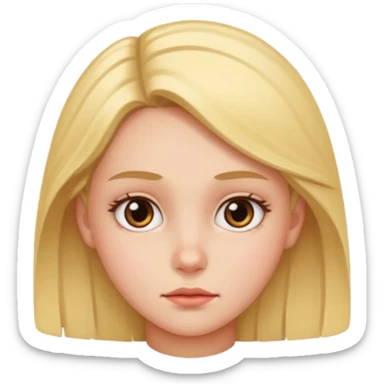 Girl side eyeing sticker