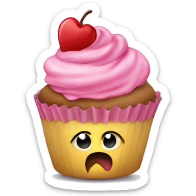 EDP445 eating cupcake sticker