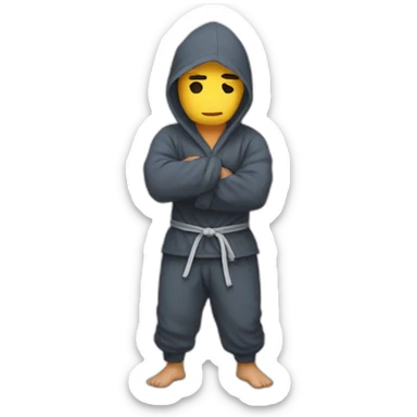 Ninja in pajama sticker