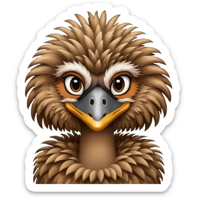 Female Emu sticker