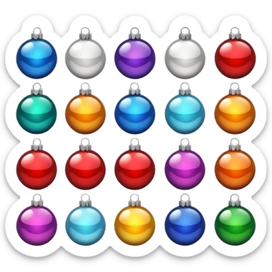 pelotas de navidad sticker