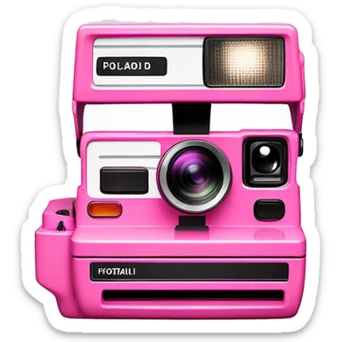 fujifilm pink Polaroid camera  sticker