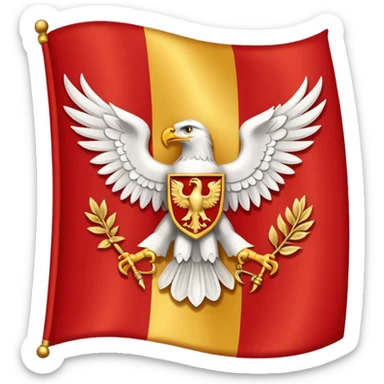roman empire flag sticker
