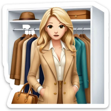 serena van der woodsens closet best quality  sticker