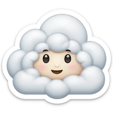 emoji to show that something is really soft sticker