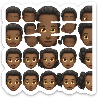 A 10 year old black boy and 13 year old black boy sticker