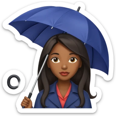 HOLDİNG UMBRELLA BLACK WOMAN sticker
