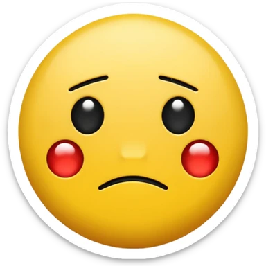 sad emoji just like in the pacman  sticker