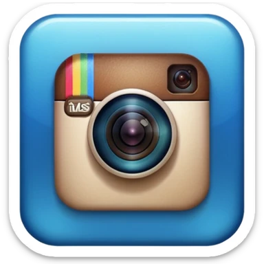 Instagram verified account badge, also known as the blue tick. sticker