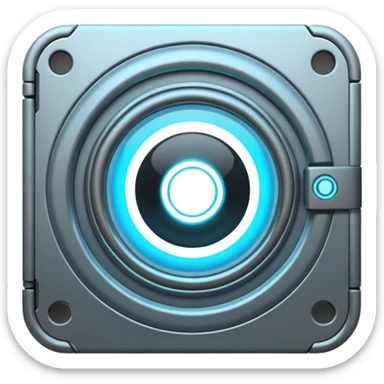 futuristic portal door in portal sticker