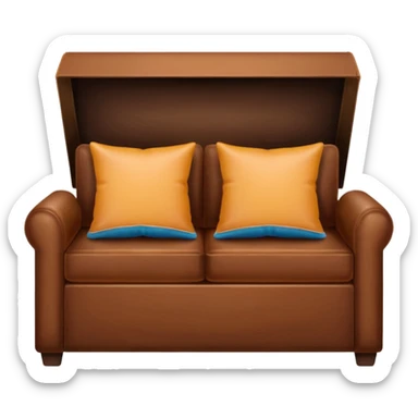 Couch or lamp in box
 sticker
