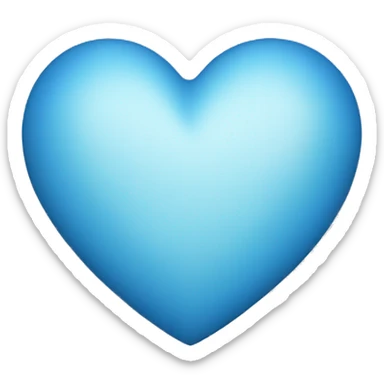 Blue heart sticker