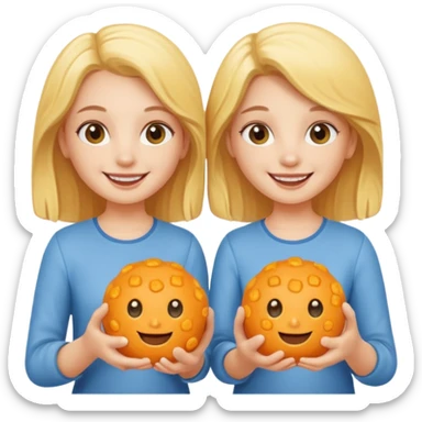 Cheeseball twins sticker