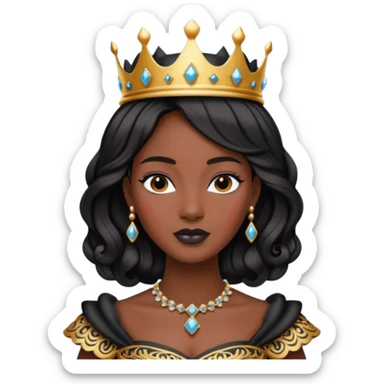 black queen sticker