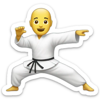 Tai chi man sticker