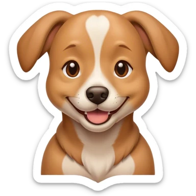 a dog smile sticker