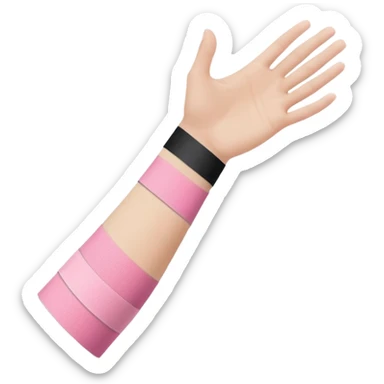 forearm with kinesio tape (physiotherapy)  sticker