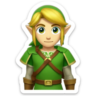 the legend of zelda link sticker