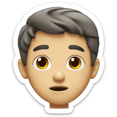 boy confused sticker