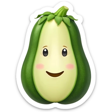 Un naso fatto di zucchina sticker