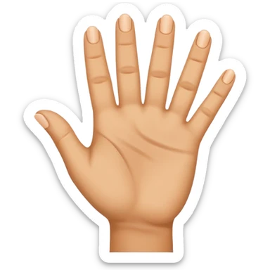 Mano con il mignolo all' in sù sticker