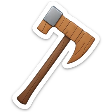 AXE FROM THE MINECRAFT GAME sticker