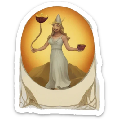 Tarot card deck sticker