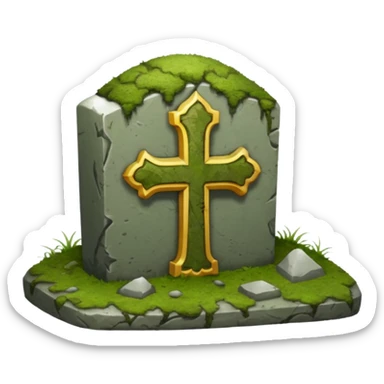 A 'Y' on a grave, no background sticker
