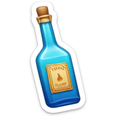 Tequila bottle clase azul sticker