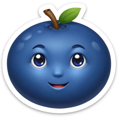 blueberry sticker