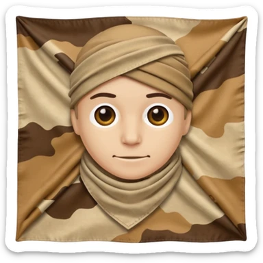 desert camouflage bandana sticker