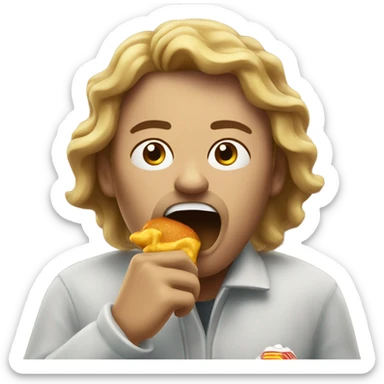 Hard Coughing in macdonalds sticker