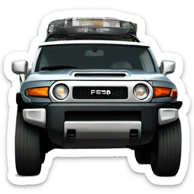 Gray FJ Cruiser  sticker