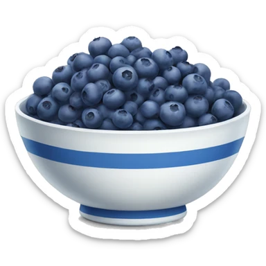 Bowl of Blueberries sticker