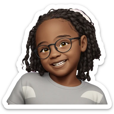 smiling dark-skinned male portrait sticker