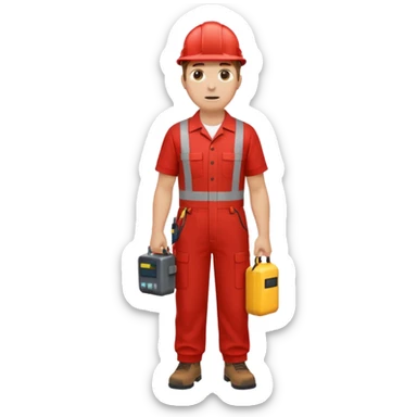 full bady red electrshn swating  sticker