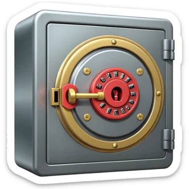 Locked bank vault sticker