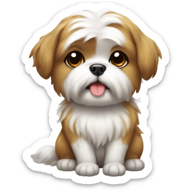 cute shitzu sticker