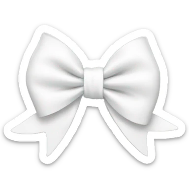white bow sticker